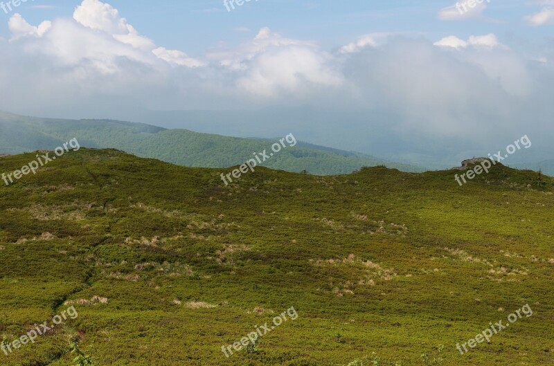 Mountains Landscape Bieszczady Nature Top View