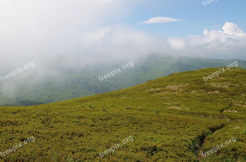 Mountains Landscape Bieszczady Nature Top View