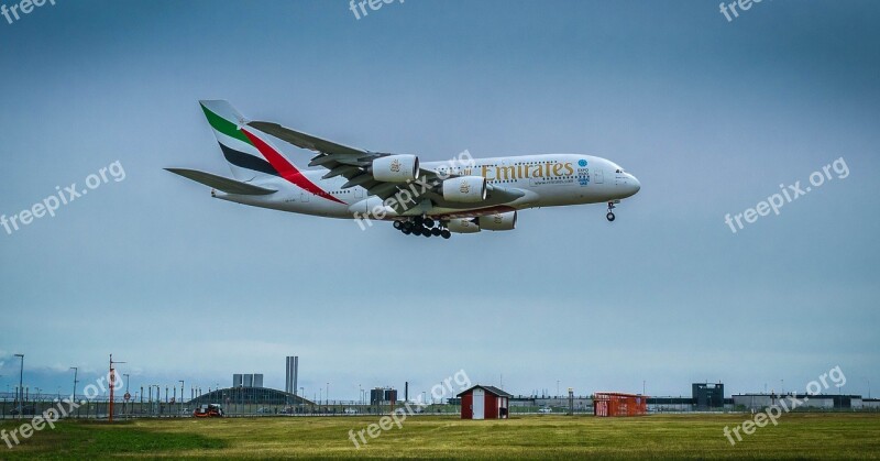 Aircraft Jet Flying Landing Airbus