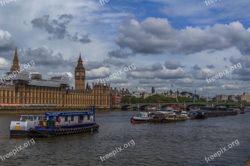 Thames Westminster Bridge England London