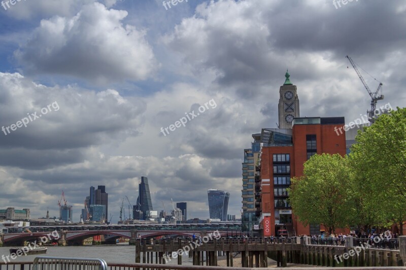 River Thames Oxo Building City London England