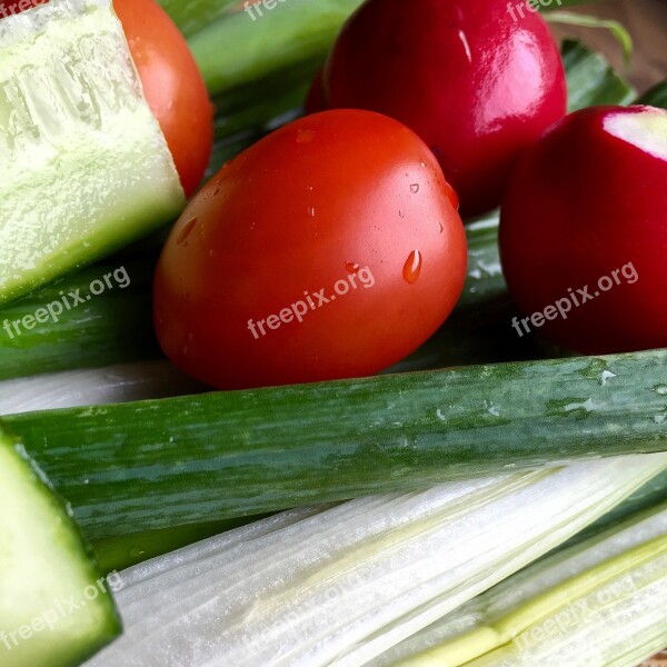 Vegetables Tomatoes Red Food Red-green Tomato