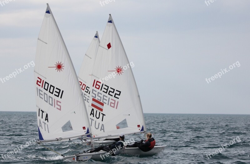 Sailing Laser Sea Eurocup Free Photos