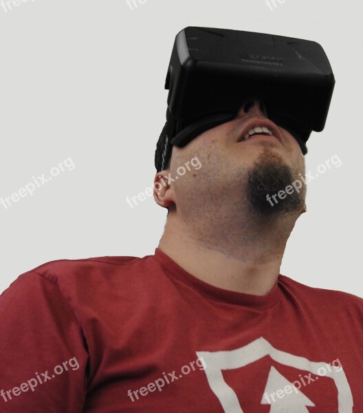 Virtual Reality Man Device Technology Vr