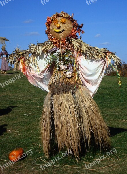 Scarecrow Autumn Fall Seasonal Holiday