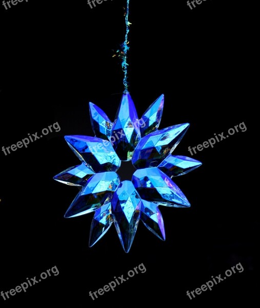 Star Prism Blue Shiny Sparkle