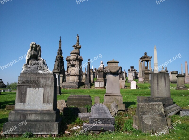 Cemetery Glasgow Necropolis Grave Scotland