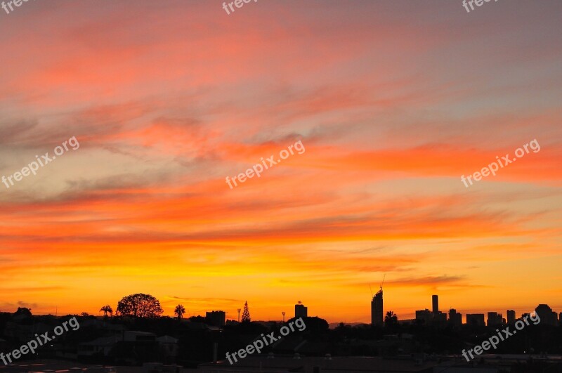 Sunset Coorparoo Brisbane Free Photos