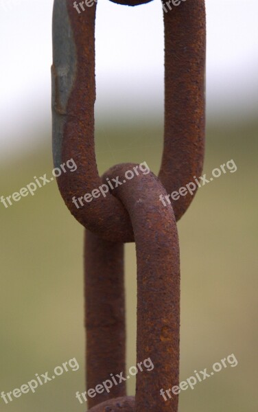 Chain Rust Metal Iron Links Of The Chain