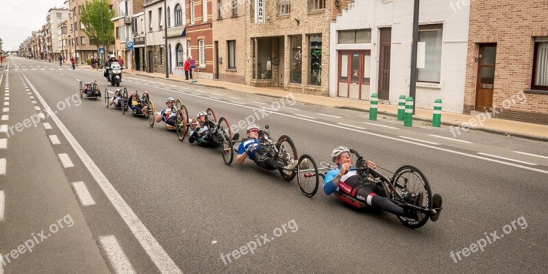 Cyclist Handbike Speed Handicap Athlete