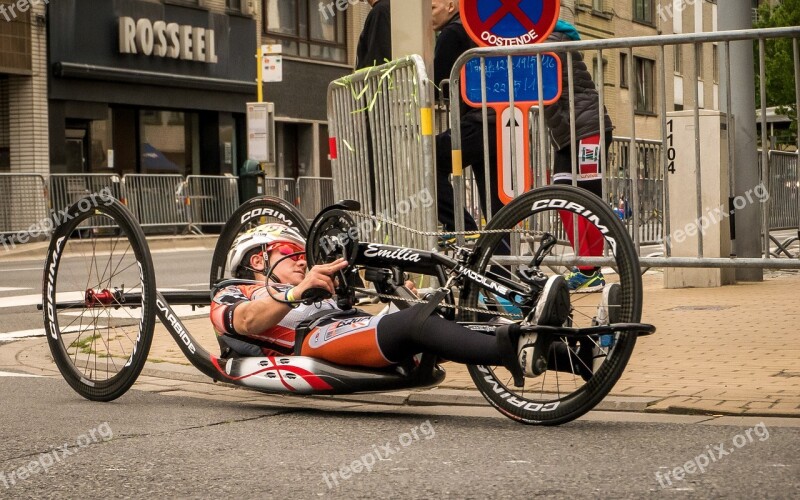 Cyclist Handbike Speed Handicap Athlete