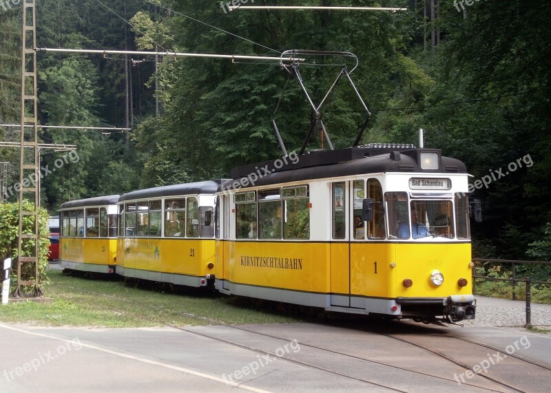 Tram Traffic Transport Train Kirnitzschtal