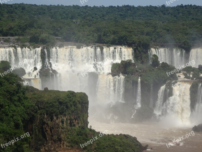 Brazil Iguazu Waterfall Iguazu National Park South America