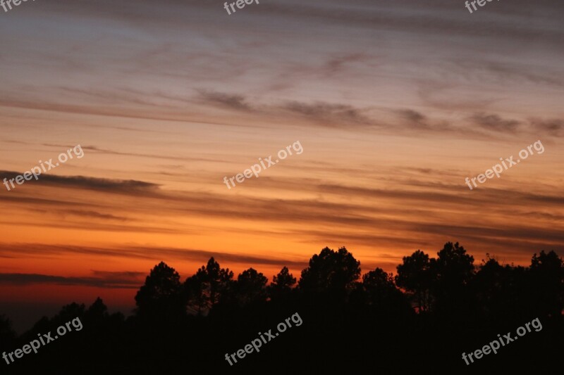 Sunset Sky Red Sky Free Photos