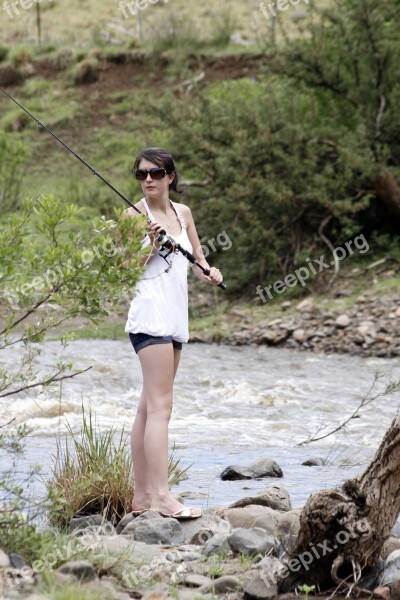 South Africa Eastern Cape Stream Fishing Nature