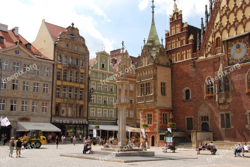 Poland Wrocław City Houses Architecture