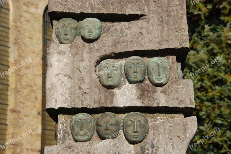 Belgium Ardennes Statue Image Head