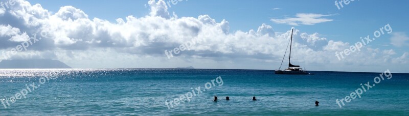 Sea Ocean Waves Landscape Blue