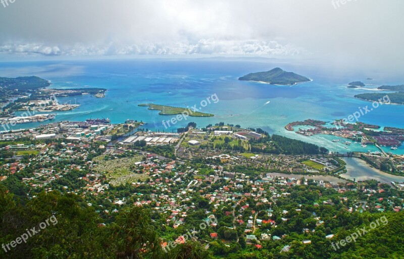 Seychelles Victoria Mahe Island Landscape