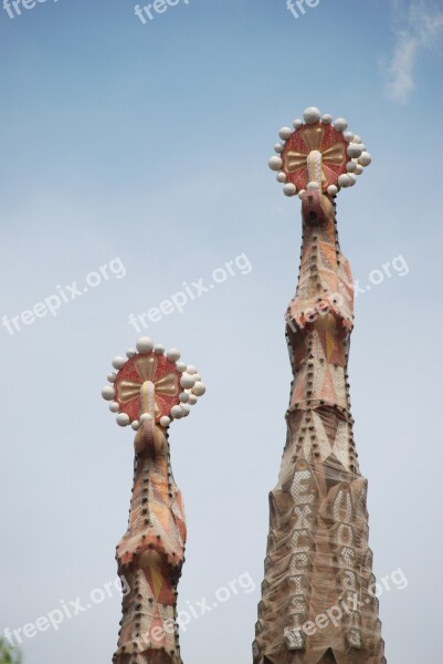 Spain Barcelona Gaudi Sagrada Família Church