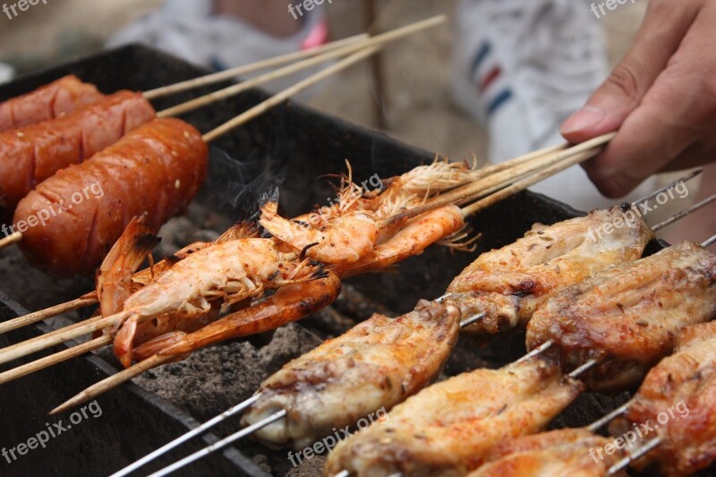 Weihai Barbecue Shrimp Sausage Seafood