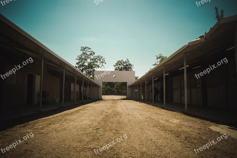 Perspective Stables Building Structure Architecture