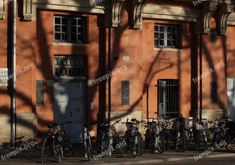 Toulouse France Shadows Bicycles Eventide