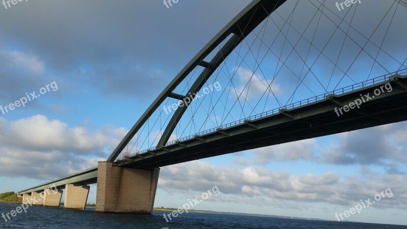 Baltic Sea Fehmarn Sea Fehmarnsund Bridge Bridge