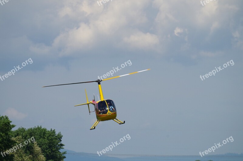 Helicopter Fly The Clouds Free Photos