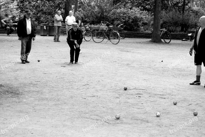 Hamburg City Park Boule Leisure Pleasure