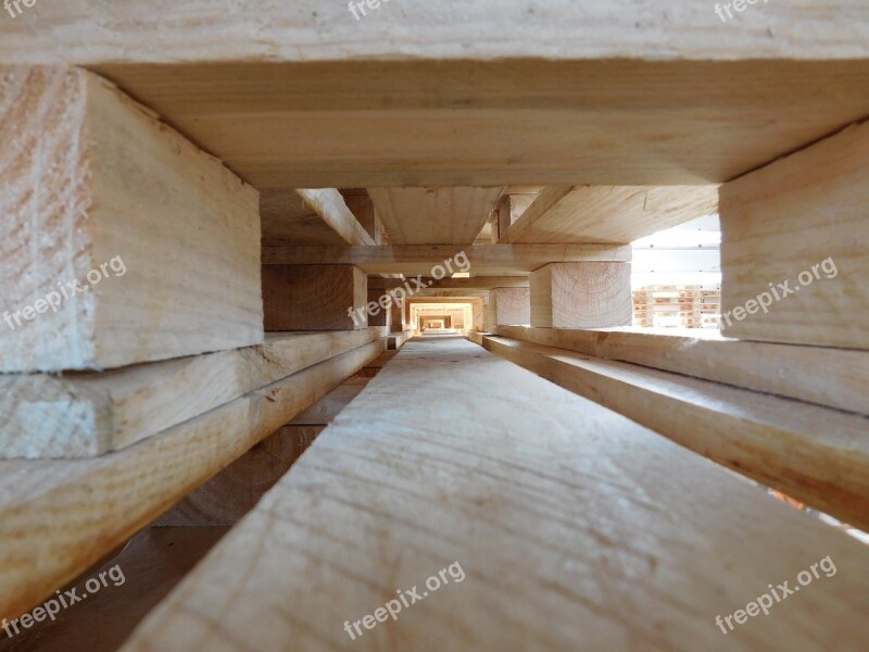 Pallet Plant Wood Natural Tunnel