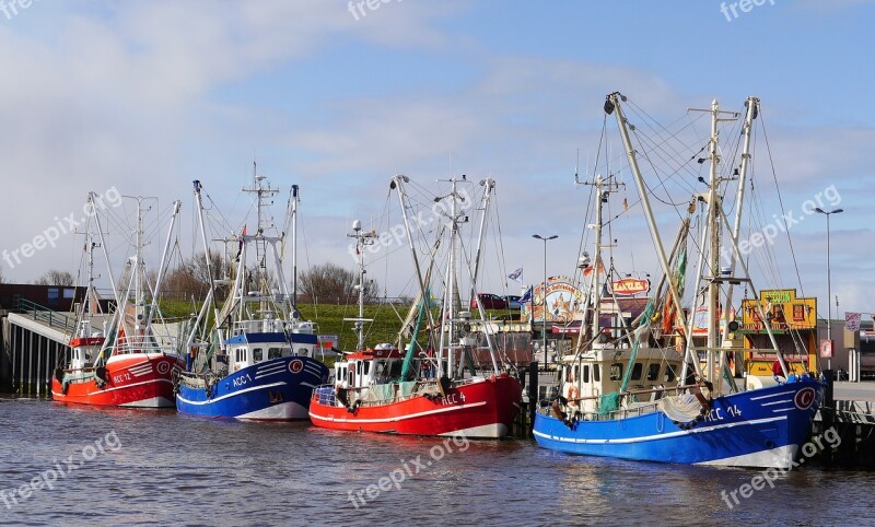 Fishing Vessel Shrimp North Sea East Frisia Accumersiel