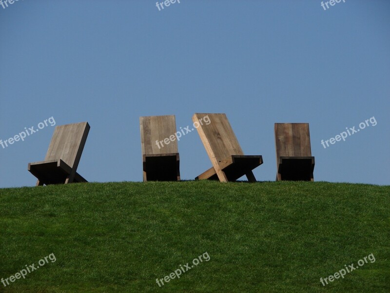 Wolfsburg Car Town Sun Loungers Art Deco Free Photos