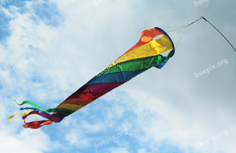 Wind Sock Windspiel Wind Colorful Color