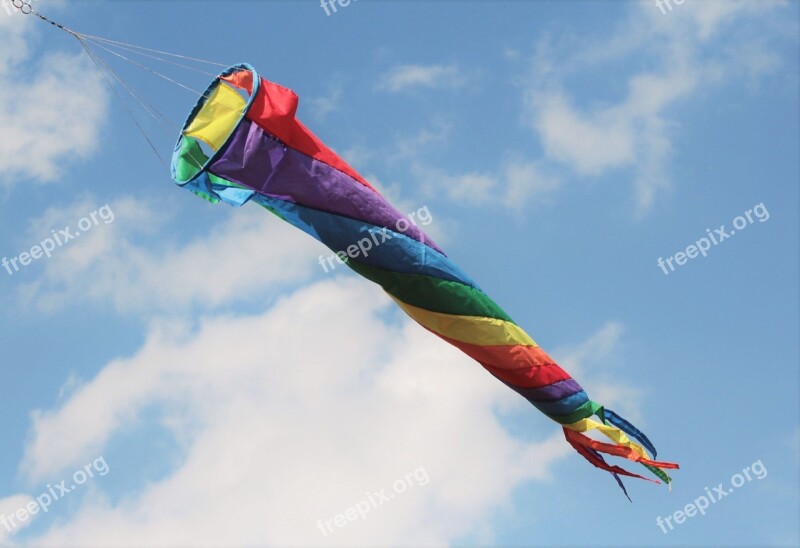 Wind Sock Windspiel Wind Colorful Color