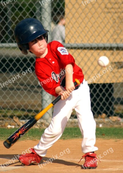 Baseball Little League Hitter Bat Player