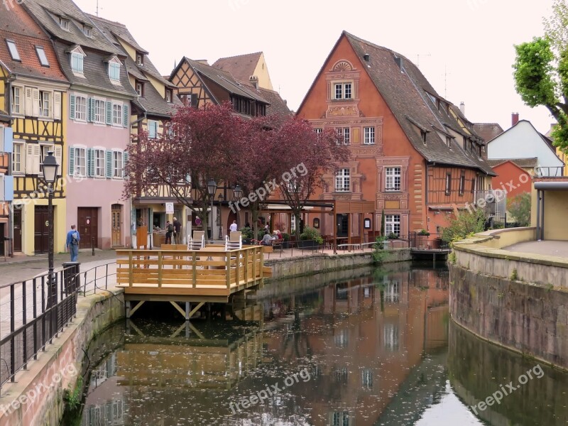 Alsace Colmar Façades Pinions Old Houses