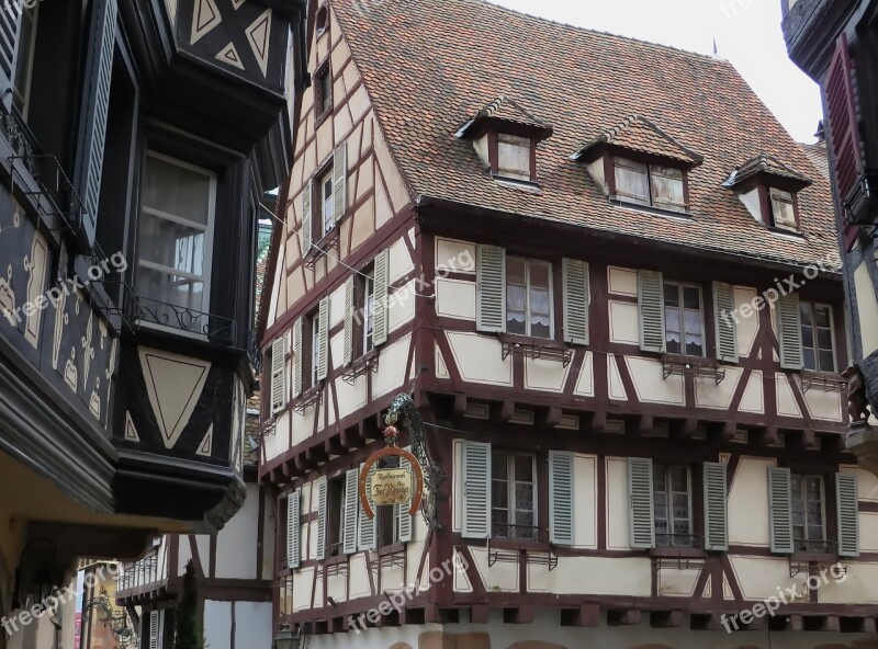 Alsace Colmar Façades Pinions Studs