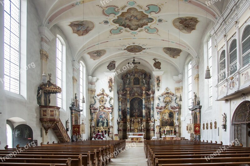 Langenargen St Martin Church Altar Lake Constance