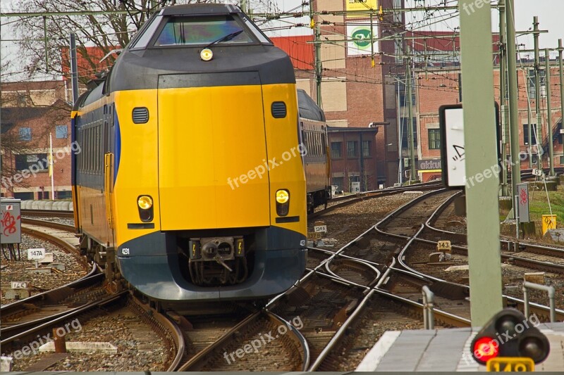 Train Track Dutch Railways Public Transport Free Photos