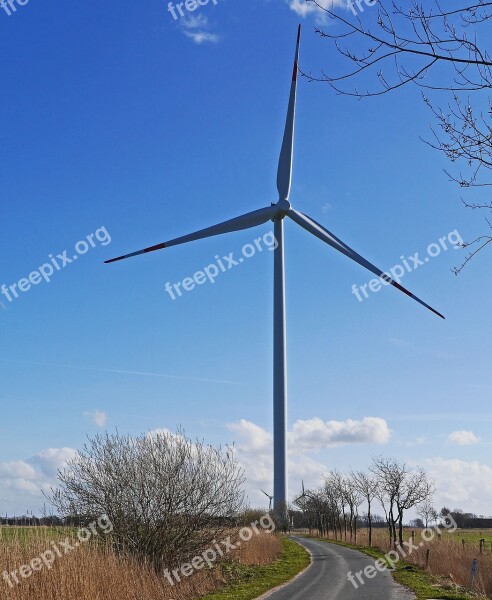 Lane Pinwheel Wind Turbine Outstanding Flat Land