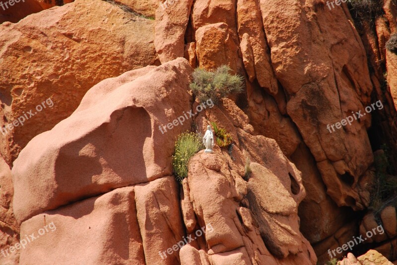 Rock Red Rock Stones Nature Red