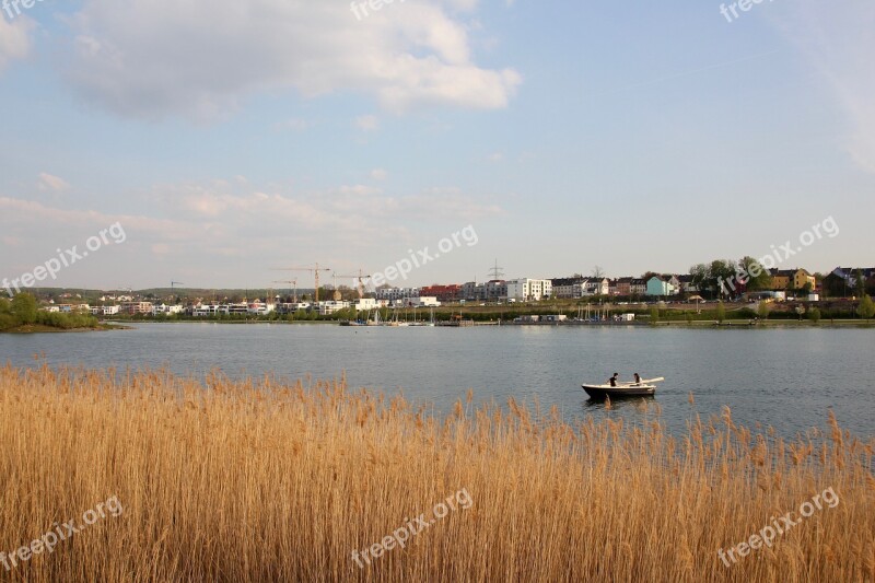 Lake Rowing Boat Peaceful Water Boat