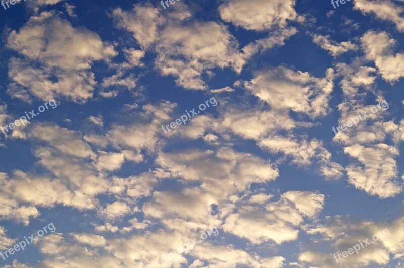 White Clouds Blue Sky Sky Blue White