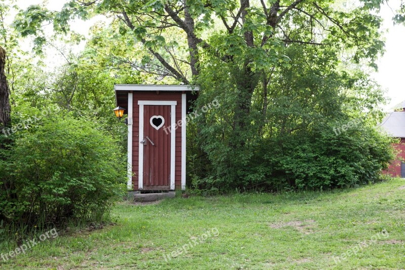 Outhouse Country Dry Toilet Toilet Wood