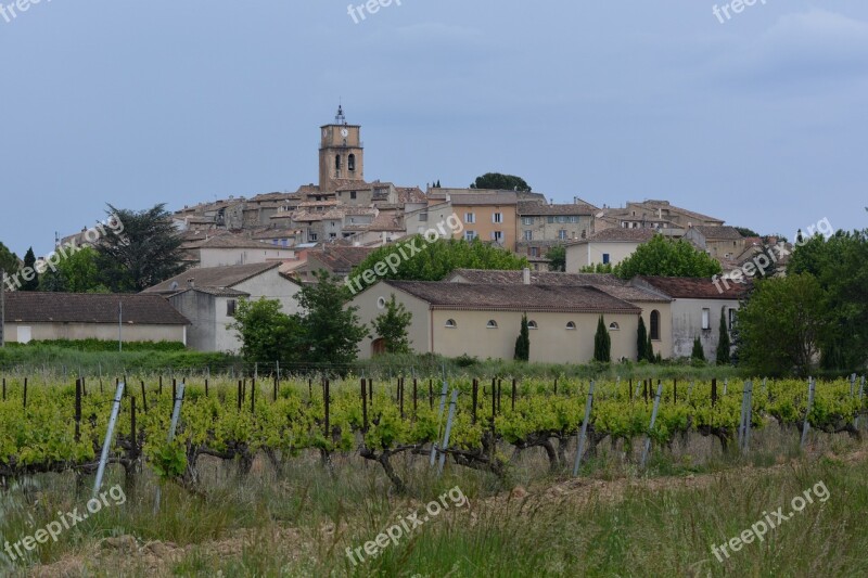 Village Provence Vaucluse Vineyard Church