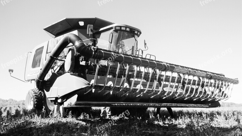 Combine Farm Farm Equipment Harvest Work