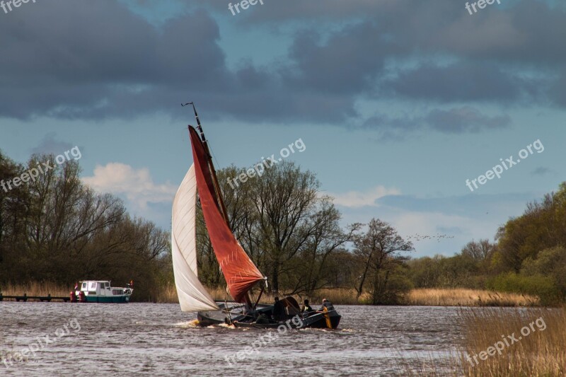 Ship Flat Bottom Friesland Water Boat