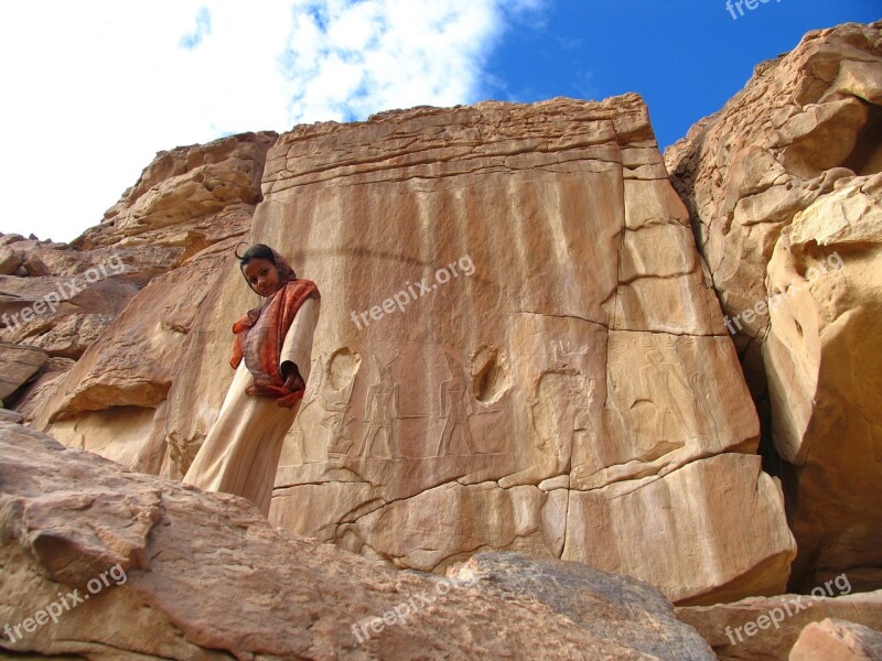 Egypt Girl Engravings Child The Locals