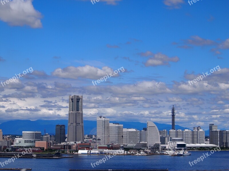 Yokohama Minato Mirai Landmark Tower Red Brick Warehouse Port